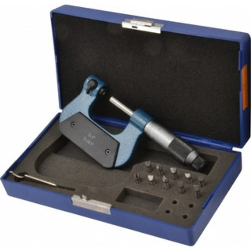 Precise Interchangeable Anvil Thread Micrometer 0-1 - TMI-001
